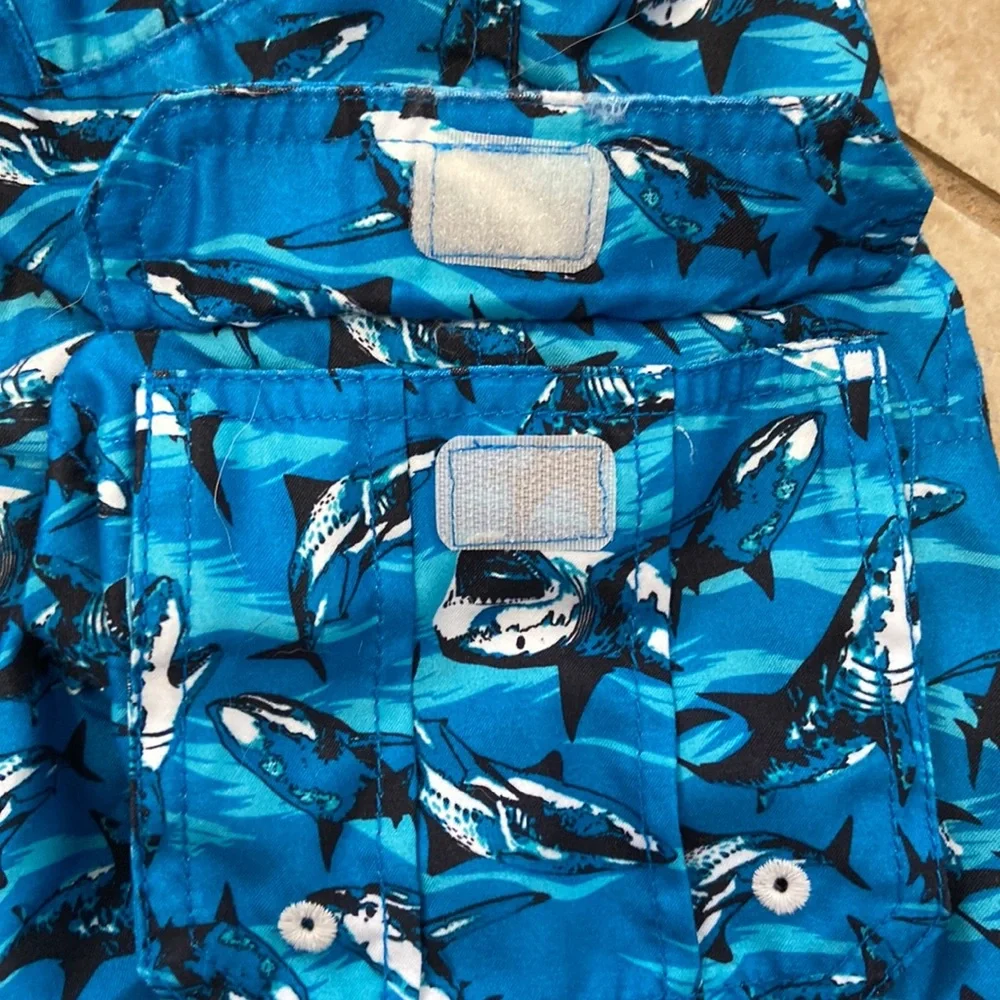 O’Rageous Shark Swim Trunks and Rash Guard Top with Bonus Rash Guard
